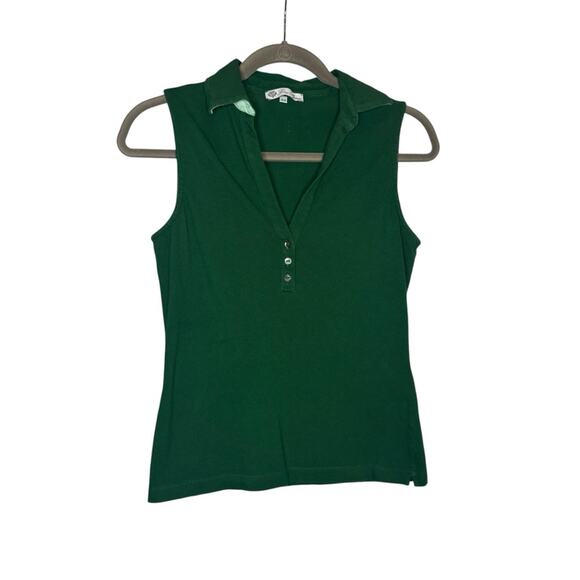 Loro Piana Knit Collared Sleeveless Vest Top